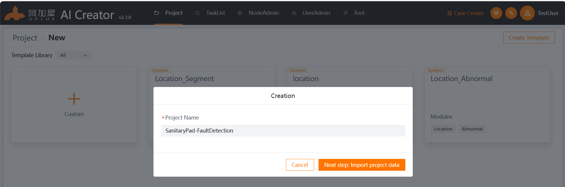 Create Project