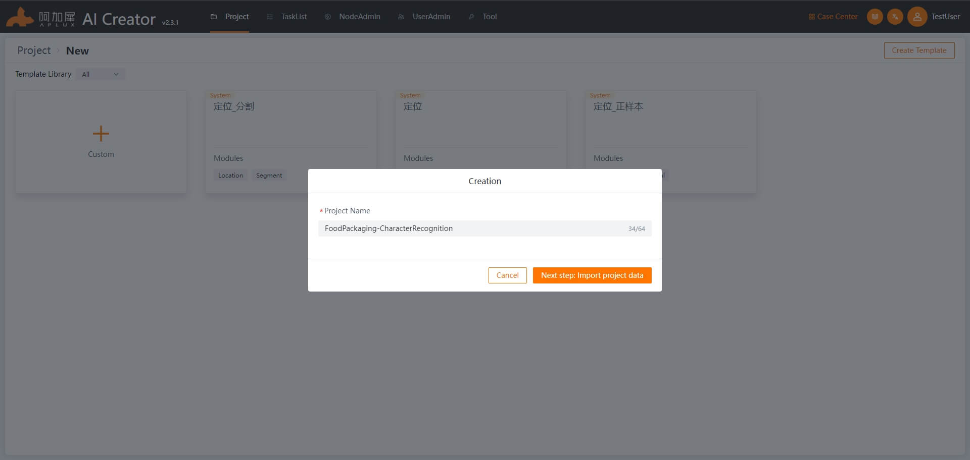 Create Project